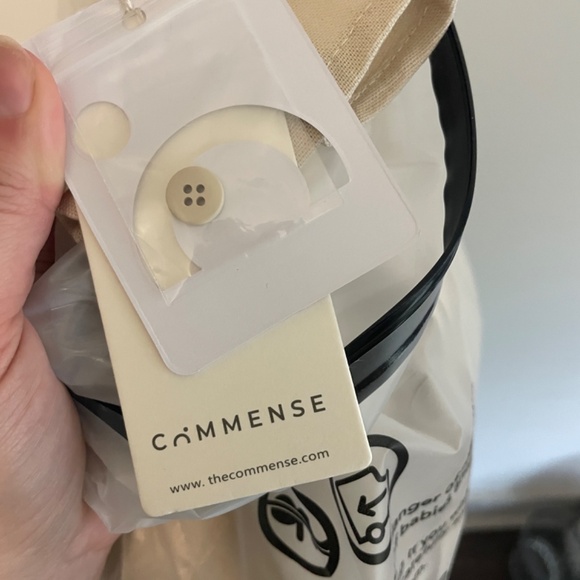 Communes Cotton Linen Blend Button Down Midi Dress - Picture 6 of 6